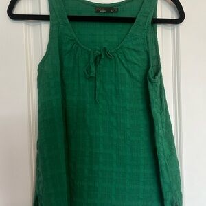 Prana Green Tie Front Sleeveless Tank Top